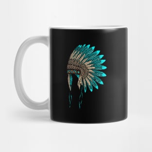 Native American Indian Headdress Costume Jewelry Decor Mug